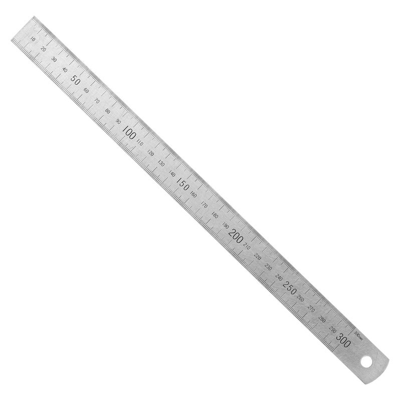 Pacific Arc Stainless Steel Ruler Inch and Metric, with 32nd and 64th Graduations, 12 Inches - Image 2